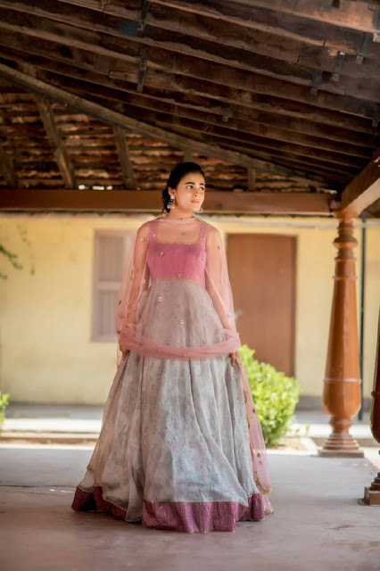 Actress Shalini Pandey Stills In Transparent Pink Dress 6